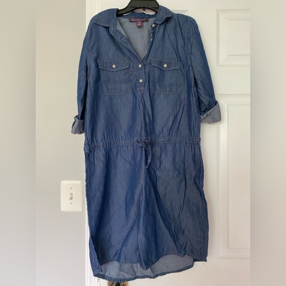Gloria Vanderbilt Indigo Denim Dress/Shirt - Picture 1 of 3